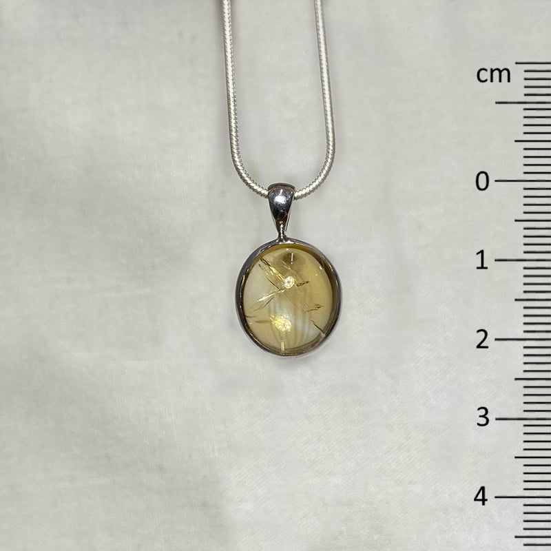 Round Citrine Pendant
