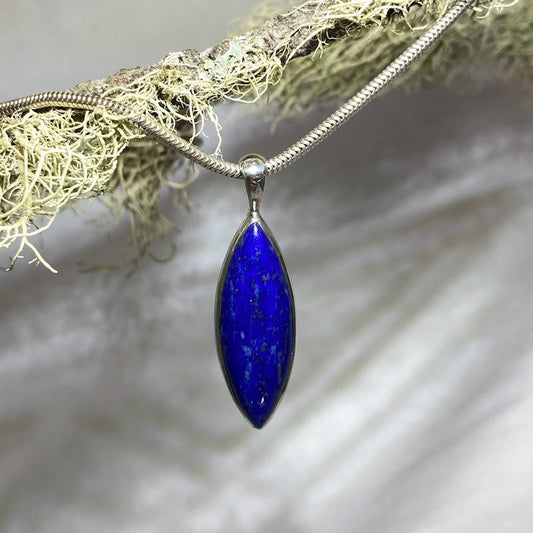 Diamond Shaped Lapis Lazuli Pendant