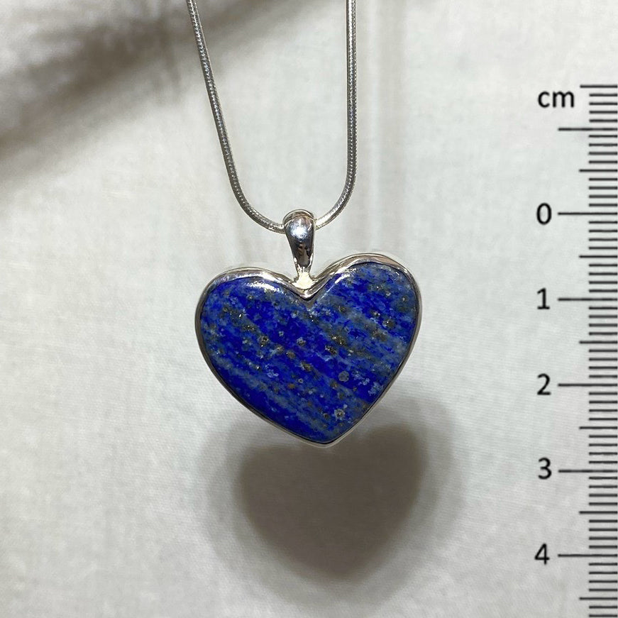 Heart Shaped Lapis Lazuli Pendant