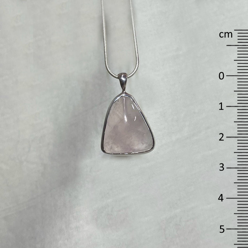 Freeform Rose Quartz Pendant