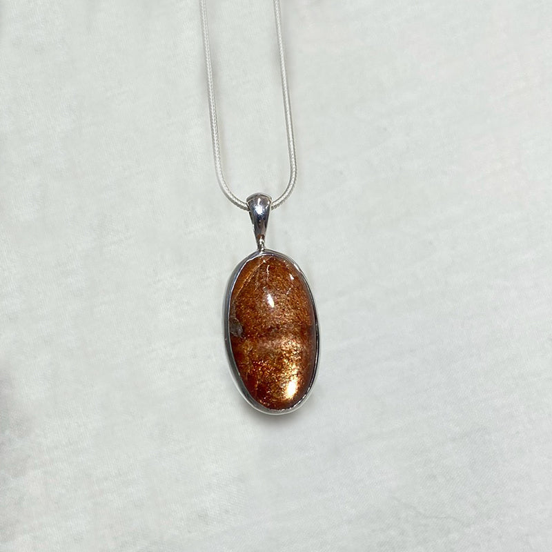 Oval Sunstone Pendant