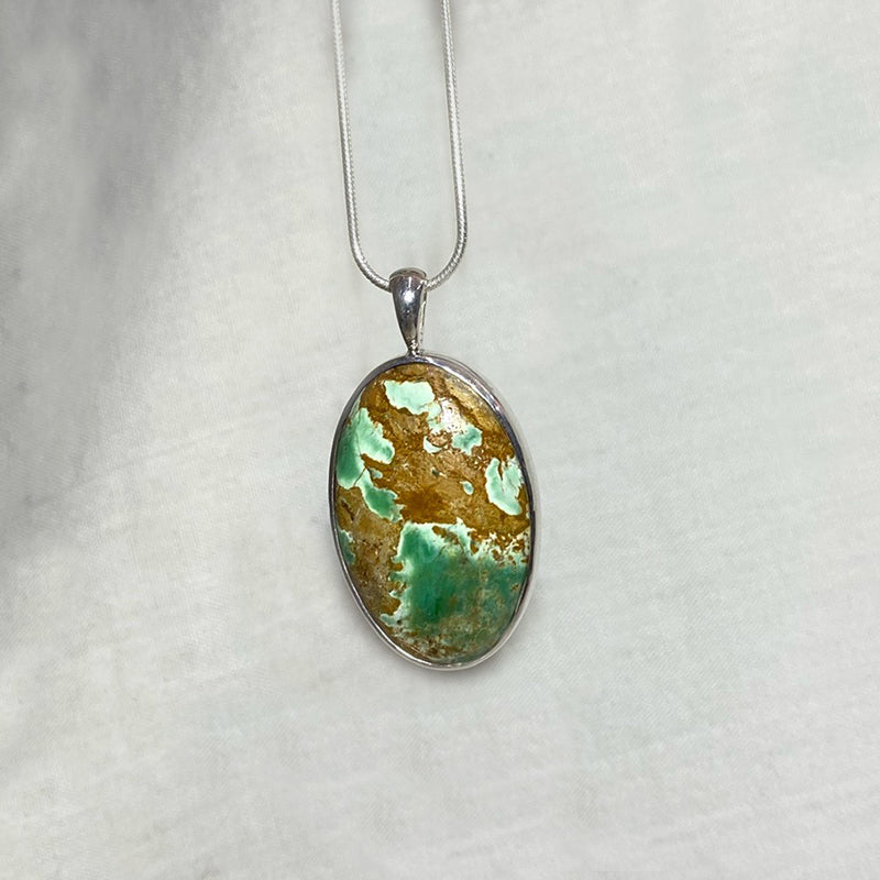 Oval Variscite Pendant