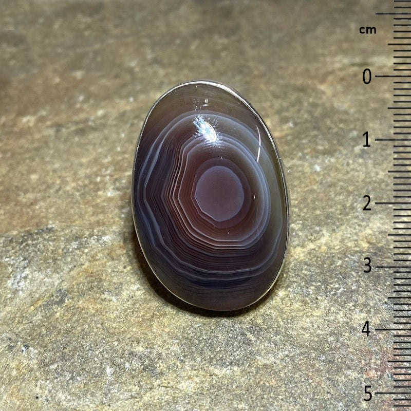 Botswana Agate Ring- Size 8
