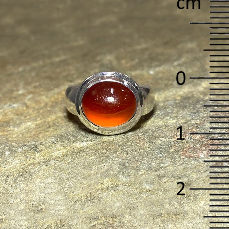Oval Carnelian Ring- Size 8.5