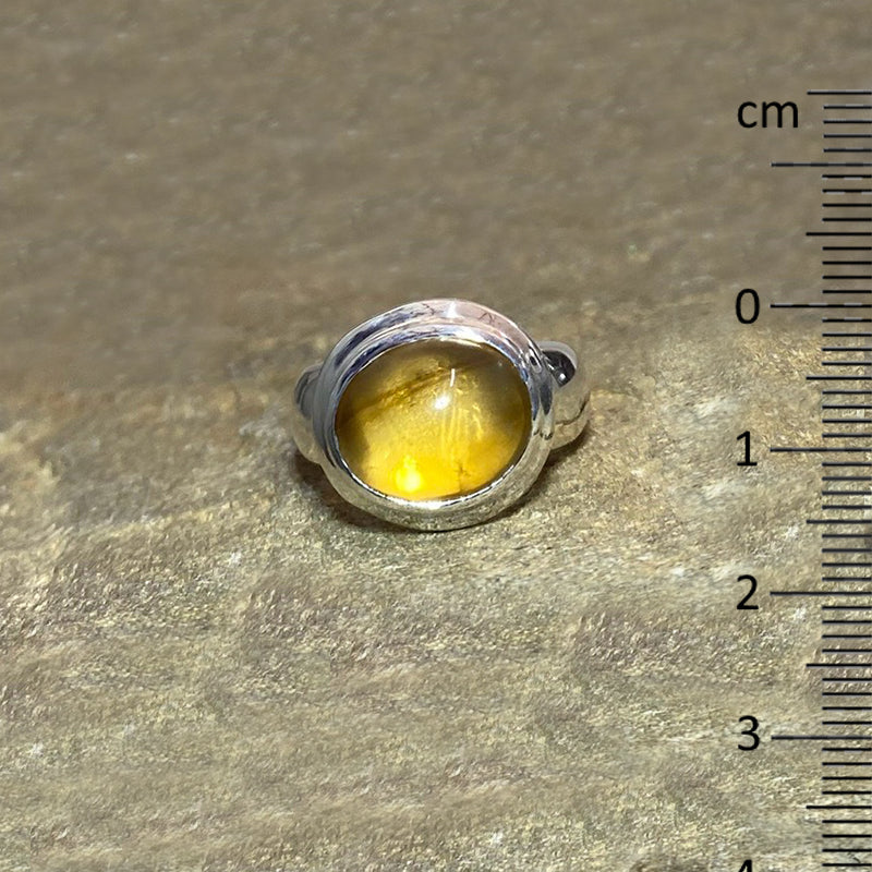 Oval Citrine Ring- Size 7.5