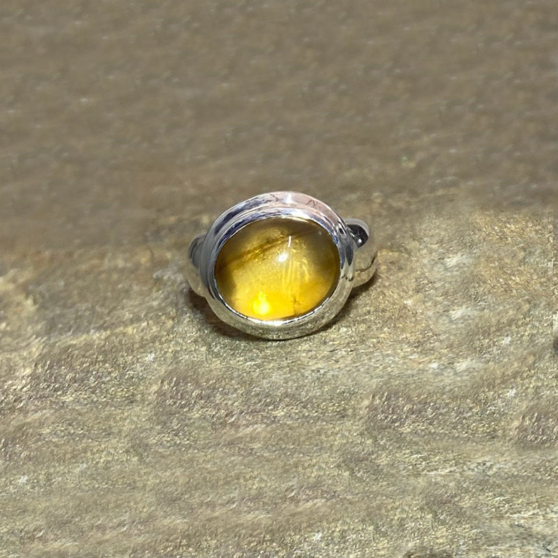 Oval Citrine Ring- Size 7.5