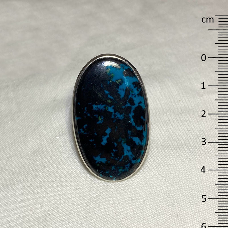 Oval Shattuckite Ring- Size 9