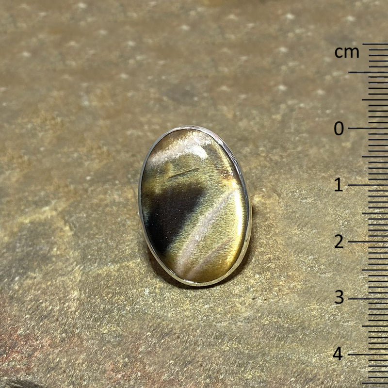Oval Sunstone Ring- Size 8