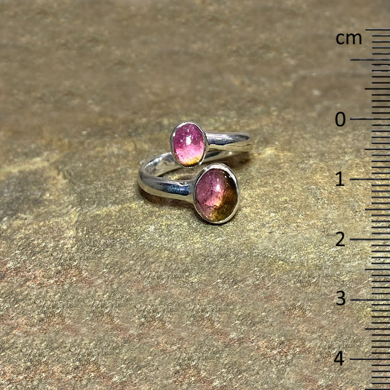 Watermelon Tourmaline Ring- Size 8