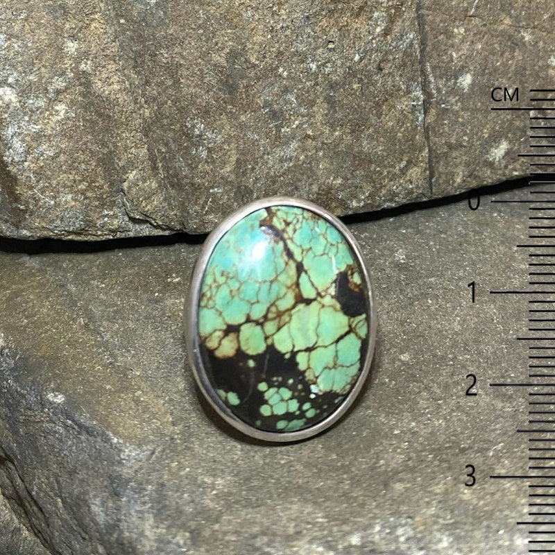 Oval Turquoise Ring- Size 7.5