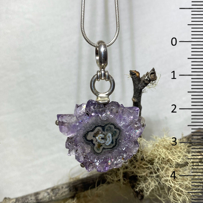 Amethyst Flower Pendant