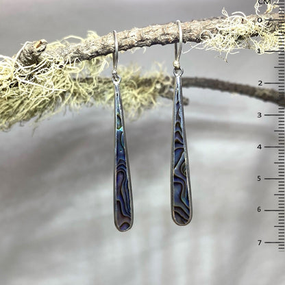 Long Paua Shell Earrings