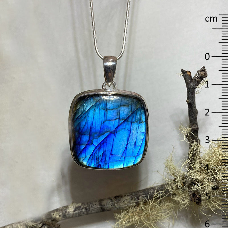 Labradorite Square Pendant