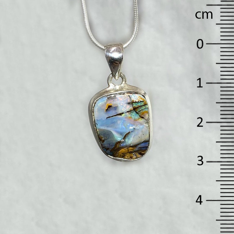 Freeform Boulder Opal Pendant