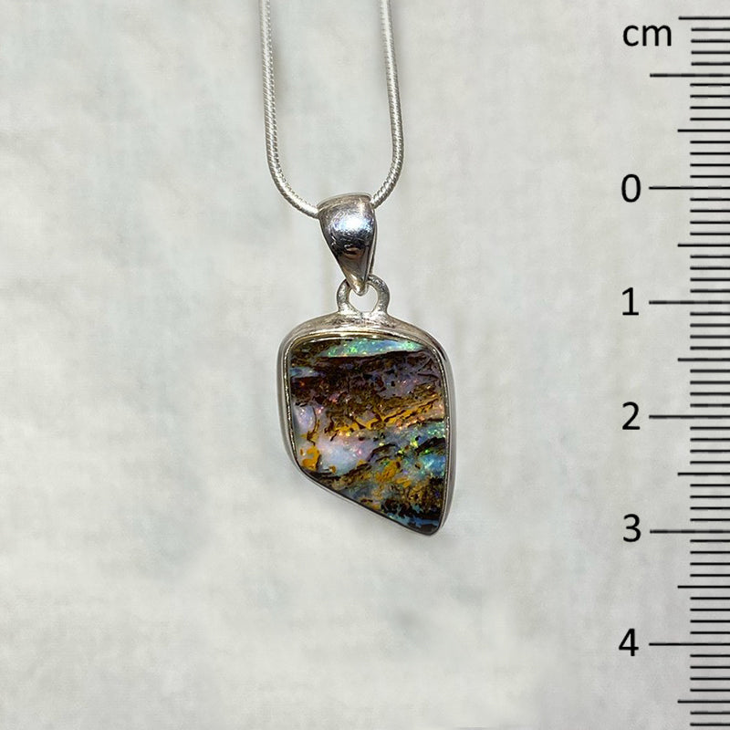 Freeform Boulder Opal Pendant