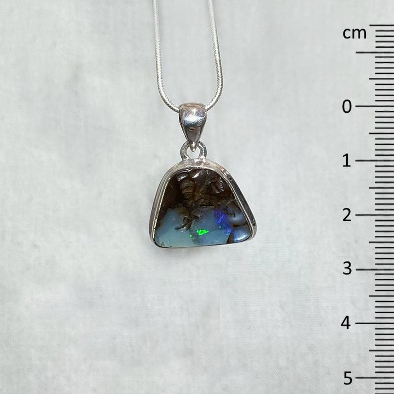 Freeform Boulder Opal Pendant