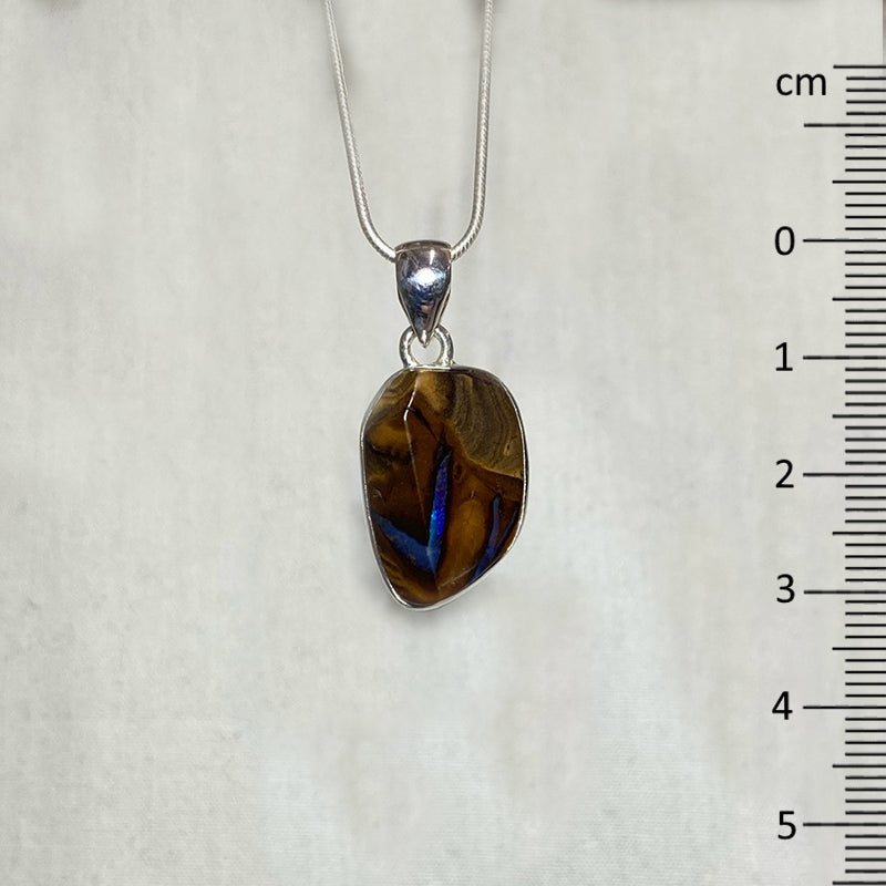 Freeform Boulder Opal Pendant
