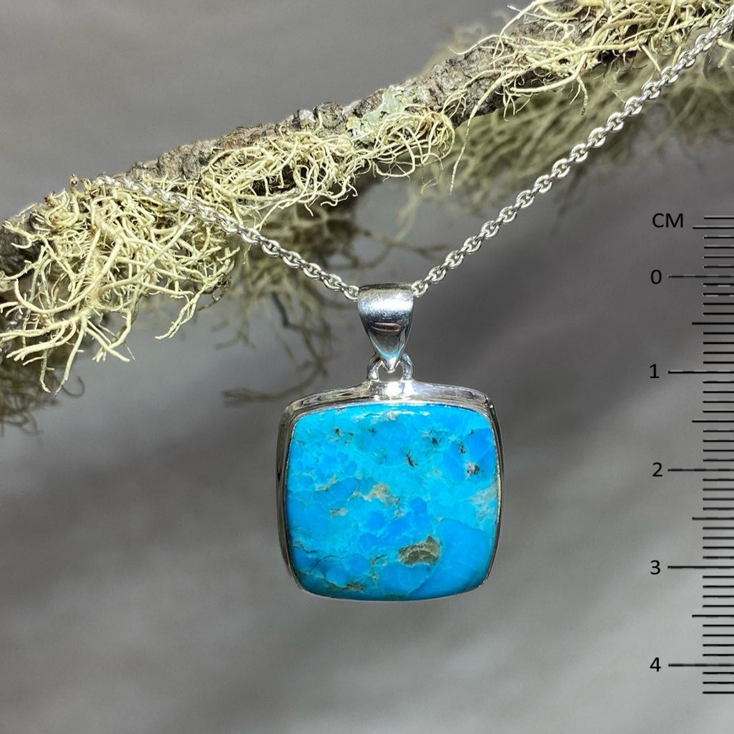 Square Turquoise Pendant