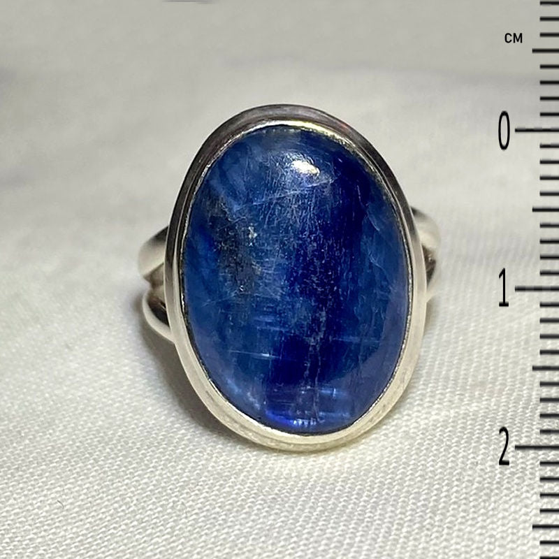Oval Blue Kyanite Ring- Size 6