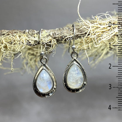 Teardrop Moonstone Earrings