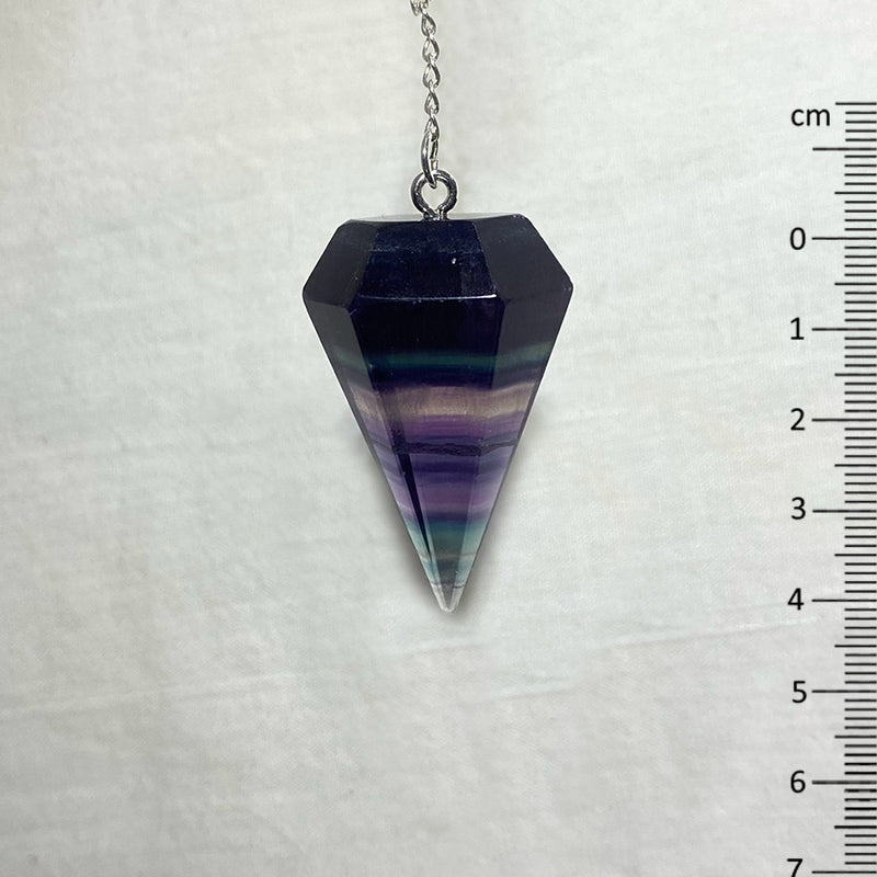Rainbow Fluorite Pendulum