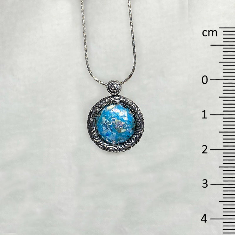 Round Ancient Roman Glass Necklace
