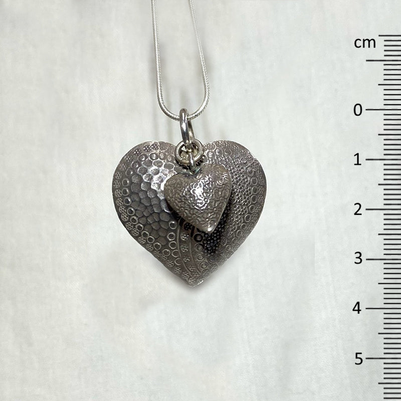 Hilltribe Silver Heart Pendant