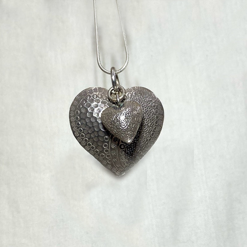 Hilltribe Silver Heart Pendant
