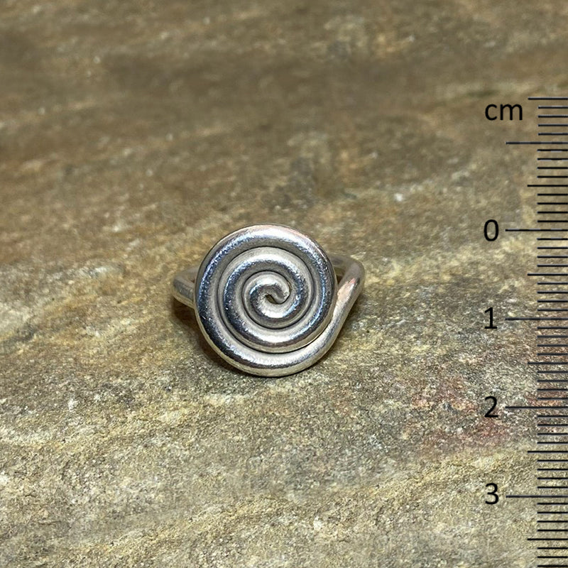 Hilltribe Silver Swirl Ring- Size 7.5