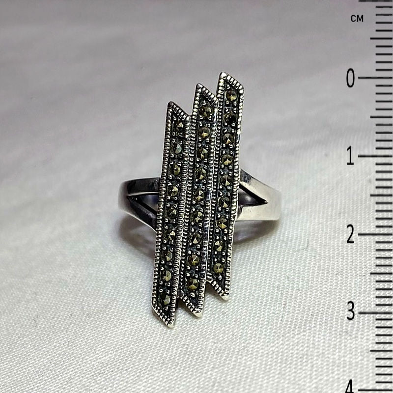 Marcasite Ring- Size 8.5