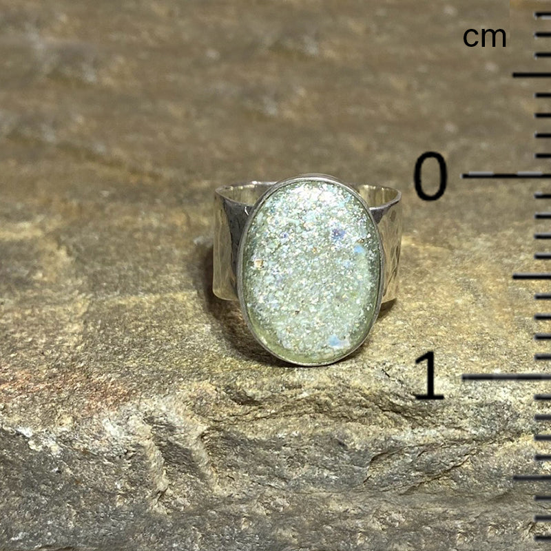 Oval Ancient Roman Glass Ring- Size 9