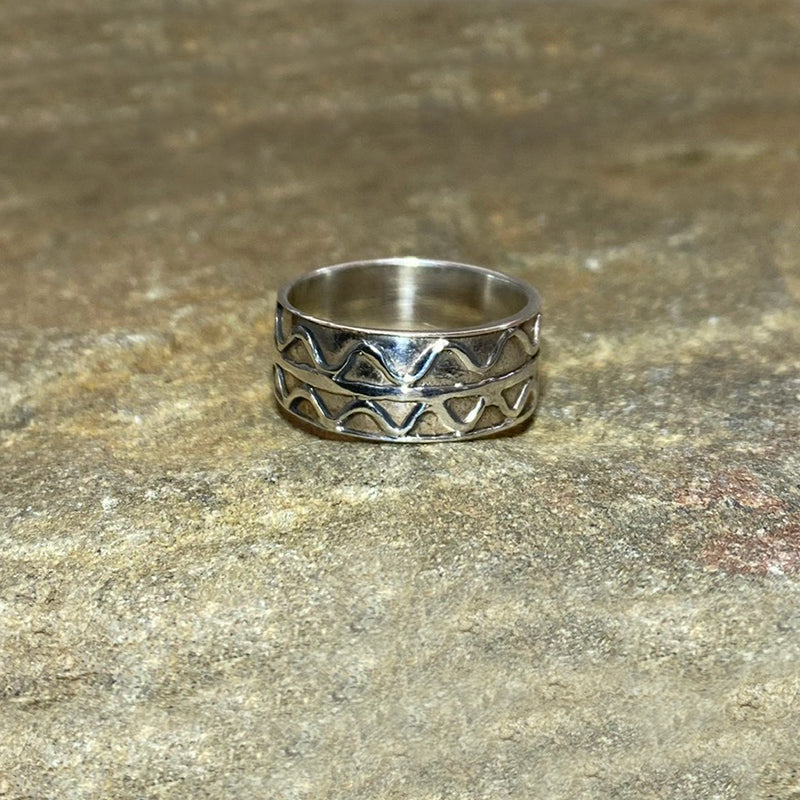 Ornate Sterling Silver Ring- Size 7