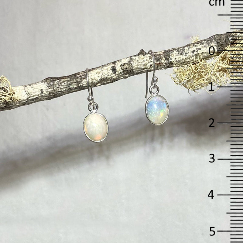 Oval Ethiopian Opal Earrings