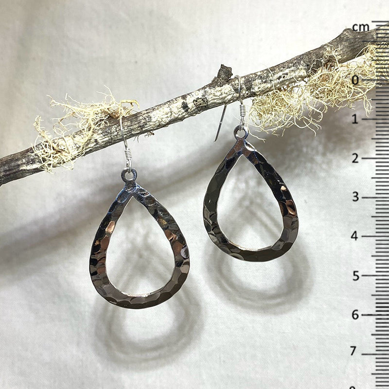 Teardrop Sterling Silver Earrings