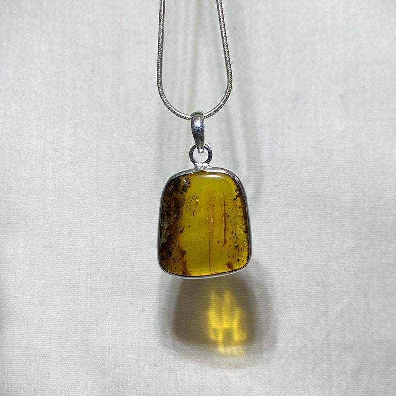 Freeform Amber Pendant