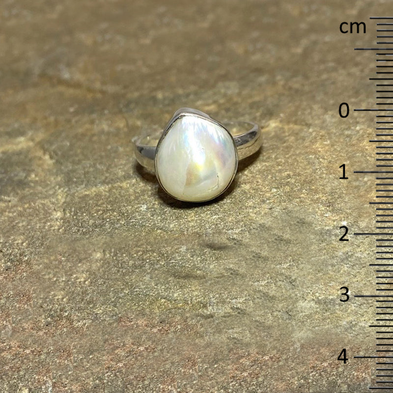 Teardrop Baroque Pearl Ring