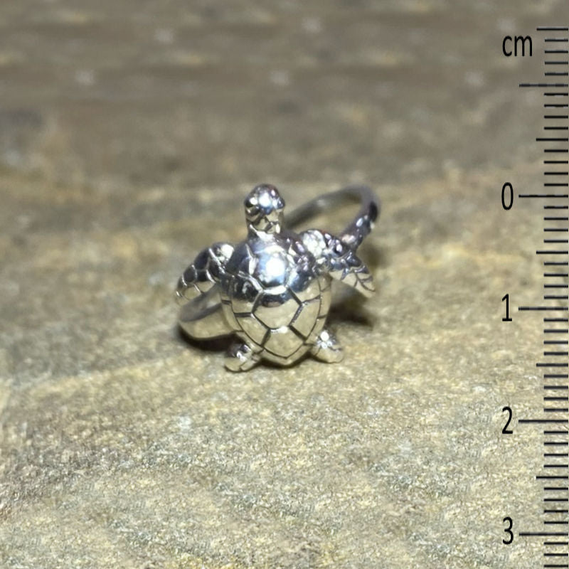 Sterling Silver Turtle Ring- Size 6
