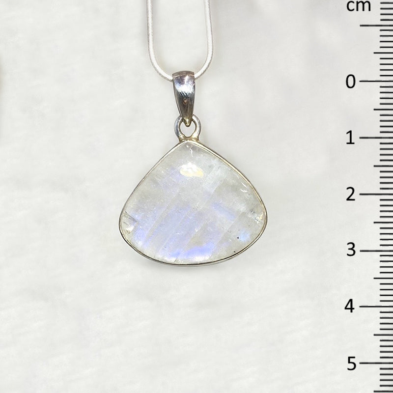 Teardrop Rainbow Moonstone Pendant