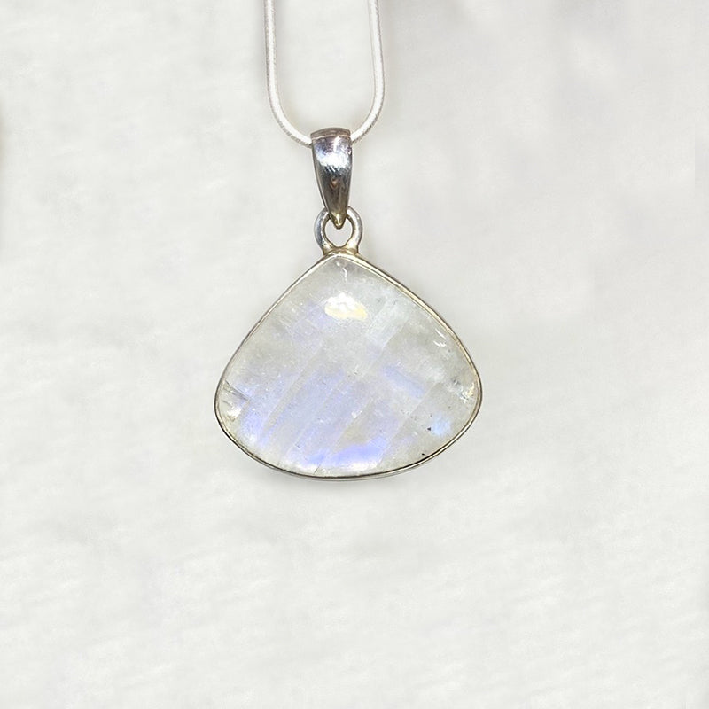 Teardrop Rainbow Moonstone Pendant