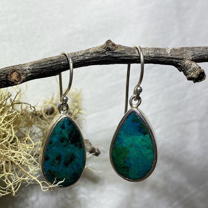 Chrysocolla Drop Earrings