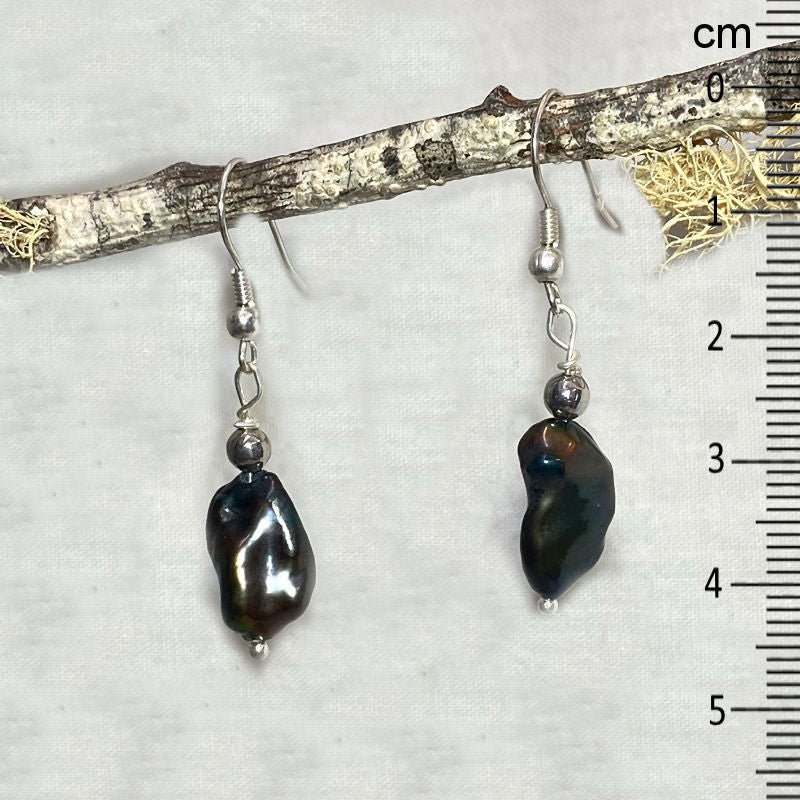 Freeform Keshi Pearl Earrings