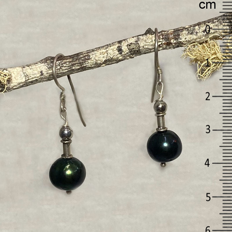 Round Tahitian Pearl Earrings