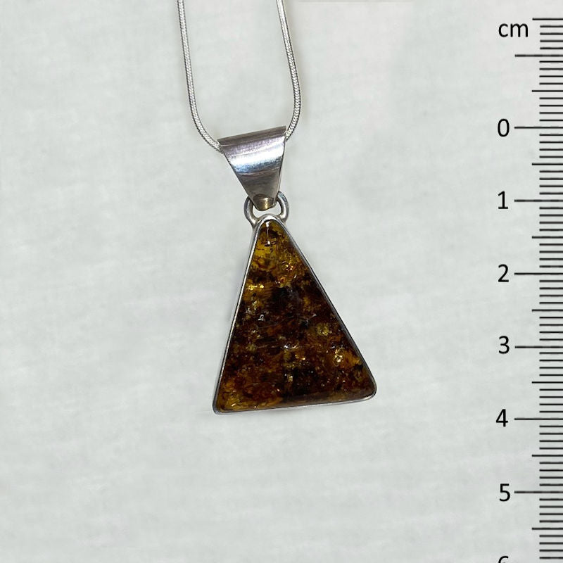 Triangle Amber Pendant