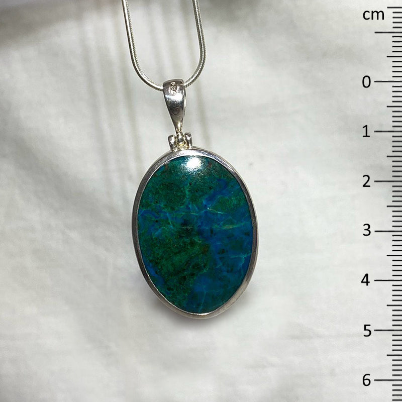 Oval Chrysocolla Pendant