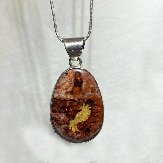 Mexican Fire Opal Pendant