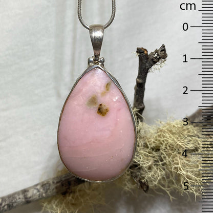 Teardrop Pink Andean Opal Pendant