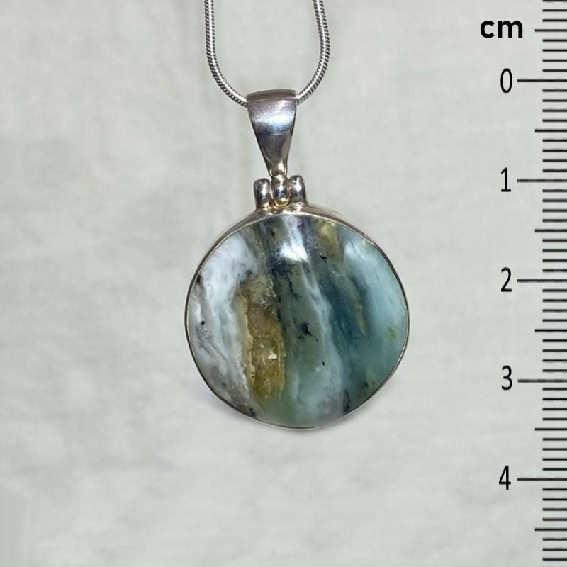 Round Andean Opal Pendant