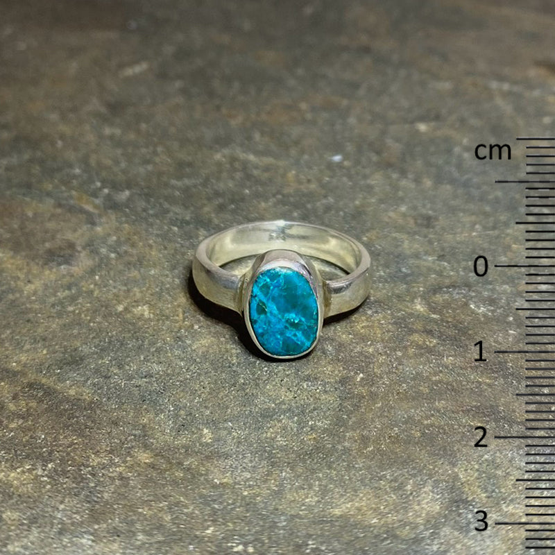 Oval Chrysocolla Ring- Size 7