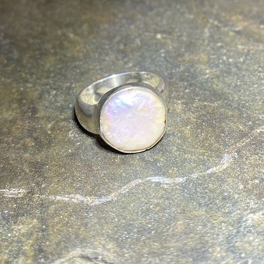 Keshi Pearl Ring - Size 8