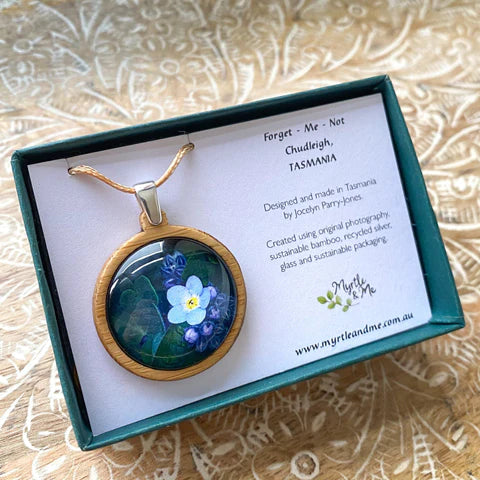 Myrtle & Me Forget Me Not - Pendant (Medium)